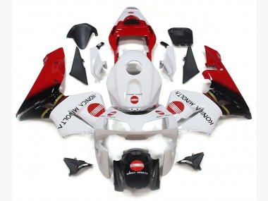 Rouge Konica Minolta 03-04 Honda CBR600RR Carénage Moto