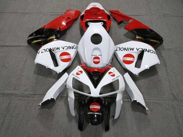 Rouge Konica Minolta 05-06 Honda CBR600RR Carénage Moto Rouge Konica Minolta 05-06 Honda CBR600RR Carénage Moto