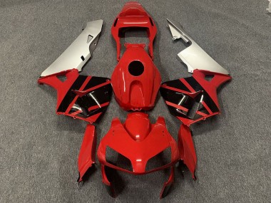 Rouge Noir & Argent 03-04 Honda CBR600RR Carénage Moto