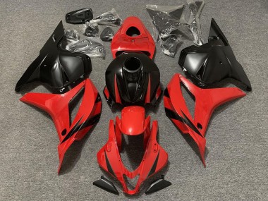 Rouge & Noir Mat 09-12 Honda CBR600RR Carénage Moto