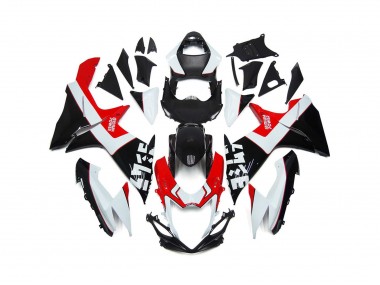 Rouge & Noir Personnalisés Avec Logos 11-24 Suzuki GSXR 600-750 Carénage Moto