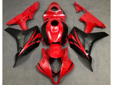 Rouge Perle & Noir 07-08 Honda CBR600RR Carénage Moto