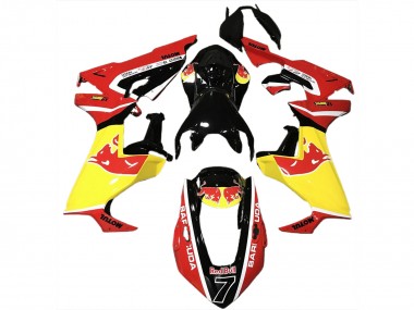 Rouge Taureau & Motul 17-23 Honda CBR1000RR Carénage Moto