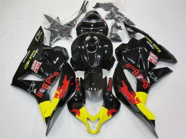 Rouge Taureau Noir Brillant 09-12 Honda CBR600RR Carénage Moto