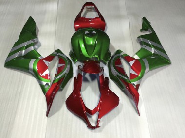 Rouge & Vert Captain America 07-08 Honda CBR600RR Carénage Moto