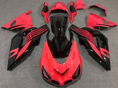 Rouge Vif 06-11 Kawasaki ZX14R Carénage Moto