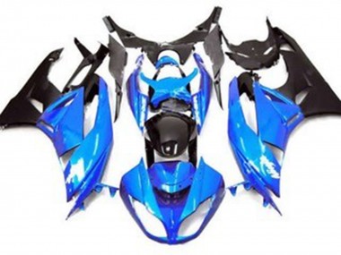 Style Bleu Brillant 09-12 Kawasaki ZX6R Carénage Moto