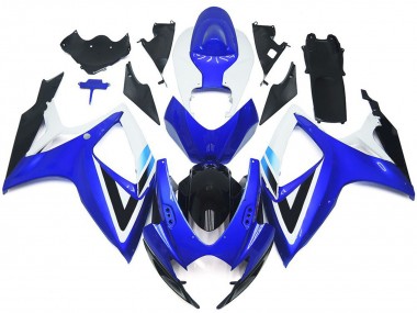 Style Bleu Profond & Bleu Clair OEM 06-07 Suzuki GSXR 600-750 Carénage Moto