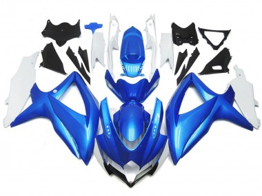 Style Personnalisé Bleu Clair & Blanc 08-10 Suzuki GSXR 600-750 Carénage Moto
