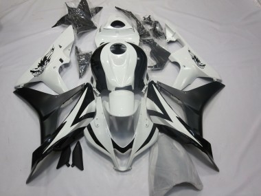 Style Personnalisé OEM Blanc & Noir 07-08 Honda CBR600RR Carénage Moto