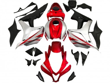 Style Rouge & Argent OEM 07-08 Honda CBR600RR Carénage Moto