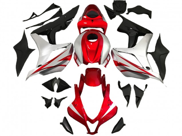 Style Rouge & Argent OEM 07-08 Honda CBR600RR Carénage Moto Style Rouge & Argent OEM 07-08 Honda CBR600RR Carénage Moto