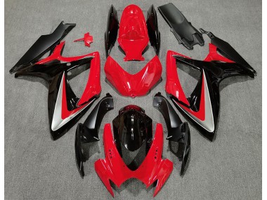 Style Rouge Noir OEM 06-07 Suzuki GSXR 600-750 Carénage Moto
