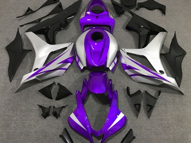 Style Violet & Argent OEM 07-08 Honda CBR600RR Carénage Moto