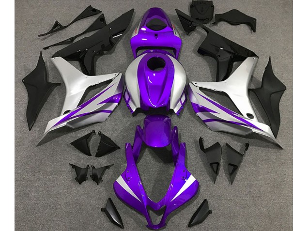 Style Violet & Argent OEM 07-08 Honda CBR600RR Carénage Moto