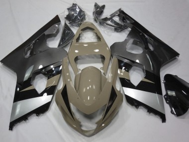 Tan Du Désert & Argent 04-05 Suzuki GSXR 600-750 Carénage Moto