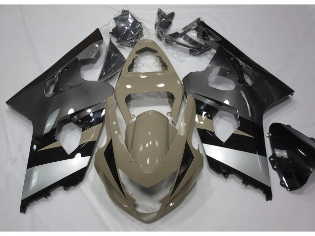 Tan Du Désert & Argent 04-05 Suzuki GSXR 600-750 Carénage Moto