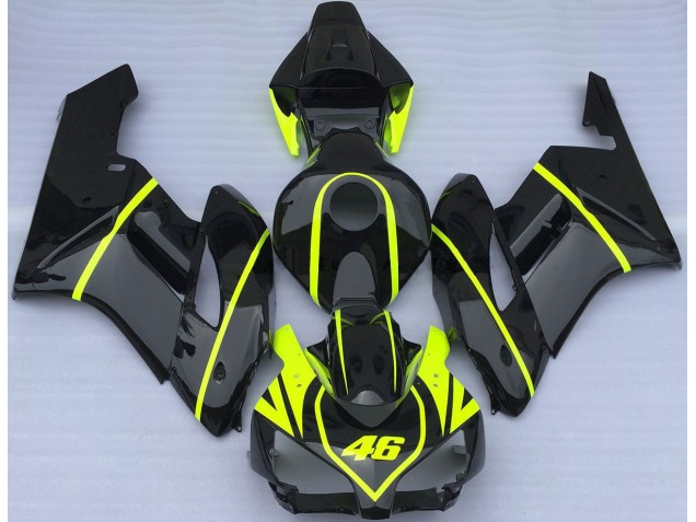Tutto Nero E Alta Visibilità 46 04-05 Honda CBR1000RR Carénage Moto