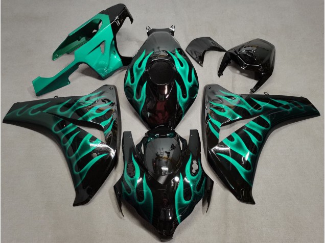 Verde Acqua Fiamma 08-11 Honda CBR1000RR Carénage Moto Verde Acqua Fiamma 08-11 Honda CBR1000RR Carénage Moto