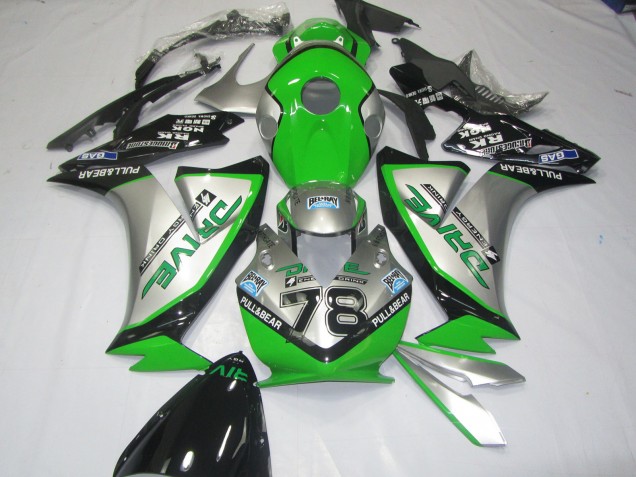 Vert Argent 12-16 Honda CBR1000RR Carénage Moto