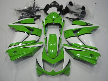 Vert & Blanc 08-12 Kawasaki Ninja 250 Carénage Moto