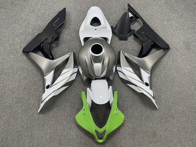 Vert Blanc & Gris 07-08 Honda CBR600RR Carénage Moto Vert Blanc & Gris 07-08 Honda CBR600RR Carénage Moto