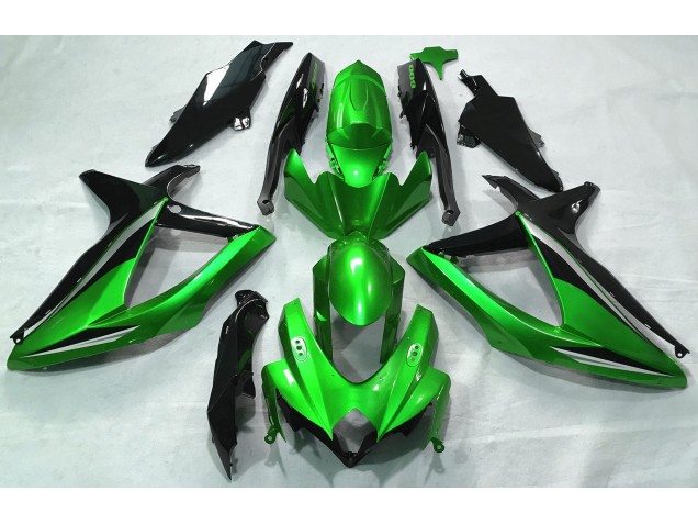 Vert Brillant 08-10 Suzuki GSXR 600-750 Carénage Moto Vert Brillant 08-10 Suzuki GSXR 600-750 Carénage Moto