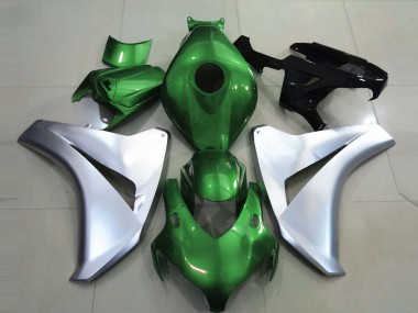 Vert Brillant & Argent 08-11 Honda CBR1000RR Carénage Moto