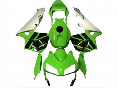 Vert Brillant & Argent Mat 03-04 Honda CBR600RR Carénage Moto