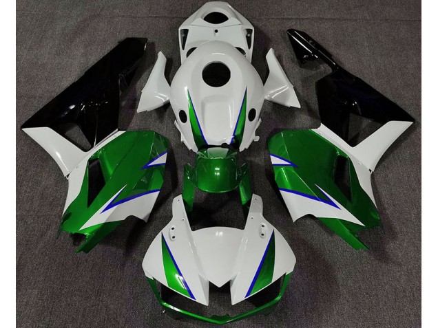Vert Brillant Blanc & Bleu 13-23 Honda CBR600RR Carénage Moto Vert Brillant Blanc & Bleu 13-23 Honda CBR600RR Carénage Moto