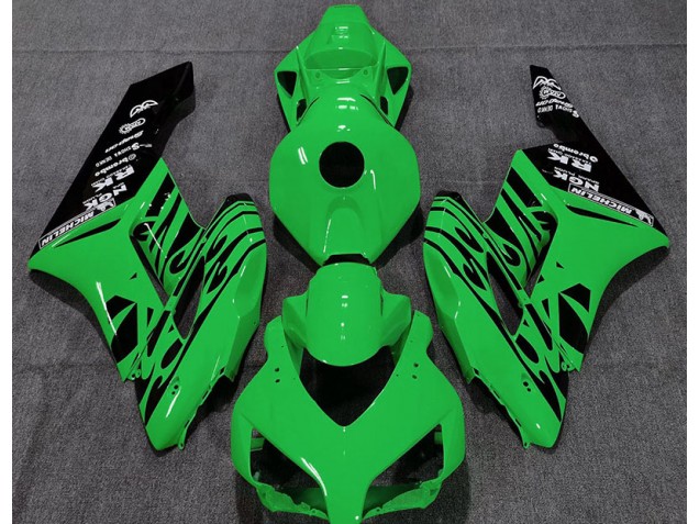 Vert Brillant Flamme 04-05 Honda CBR1000RR Carénage Moto