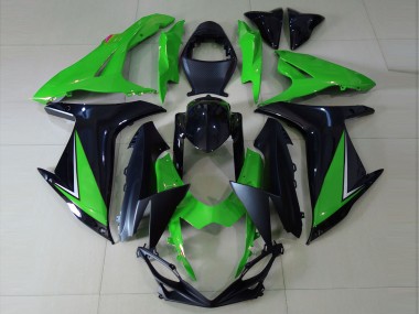 Vert Brillant & Noir 11-24 Suzuki GSXR 600-750 Carénage Moto