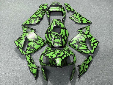 Vert Camouflage 03-04 Honda CBR600RR Carénage Moto