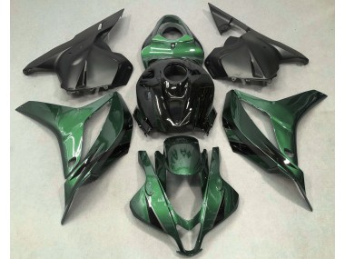 Vert Foncé Avec Du Noir 09-12 Honda CBR600RR Carénage Moto