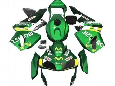 Vert Movistar 03-04 Honda CBR600RR Carénage Moto