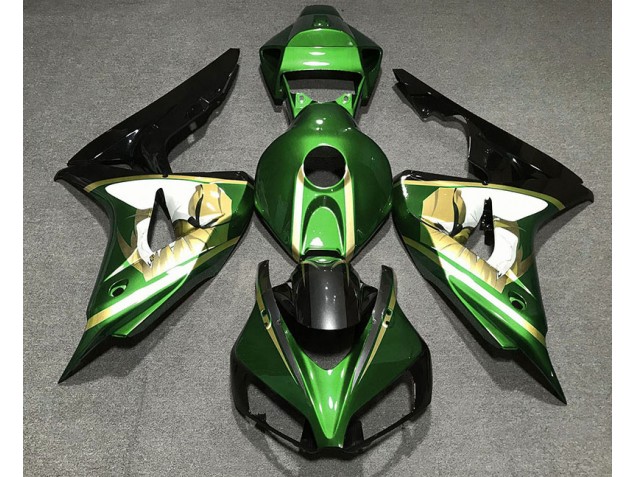 Vert & Or 06-07 Honda CBR1000RR Carénage Moto