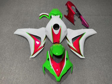 Vert & Rouge Brillant 08-11 Honda CBR1000RR Carénage Moto