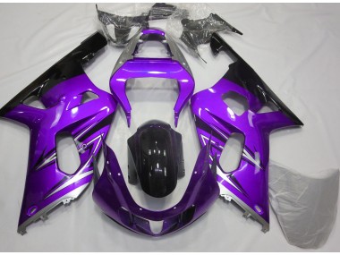 Violet & Argent 01-03 Suzuki GSXR 600-750 Carénage Moto