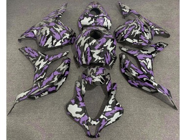 Violet & Argent Camo 09-12 Honda CBR600RR Carénage Moto