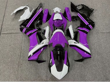 Violet Brillant Blanc & Noir 17-23 Honda CBR1000RR Carénage Moto