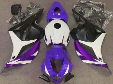Violet Brillant Blanc & Violet 09-12 Honda CBR600RR Carénage Moto