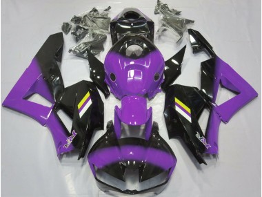 Violet Brillant & Fondu Noir 13-23 Honda CBR600RR Carénage Moto