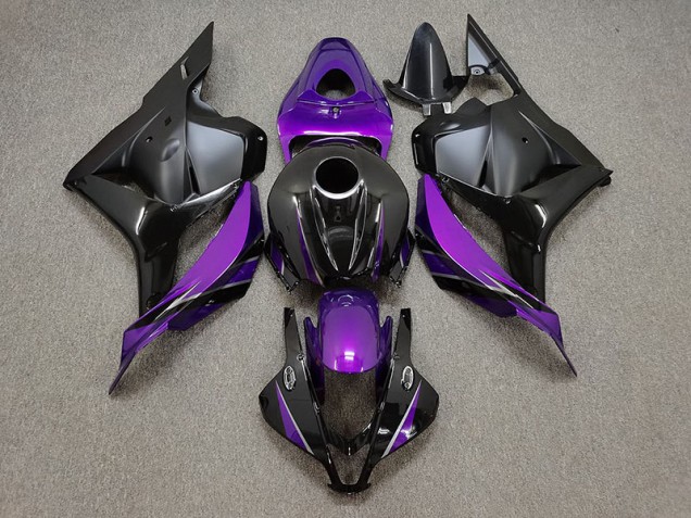 Violet Brillant & Noir 09-12 Honda CBR600RR Carénage Moto