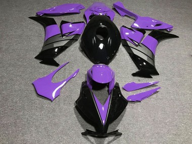 Violet Brillant Noir & Gris 12-16 Honda CBR1000RR Carénage Moto