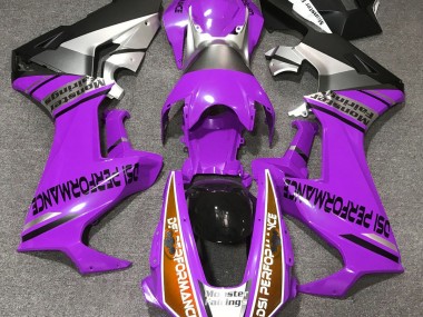 Violet Brillant & Orange 17-23 Honda CBR1000RR Carénage Moto
