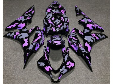 Violet & Gris Camouflage 07-08 Honda CBR600RR Carénage Moto