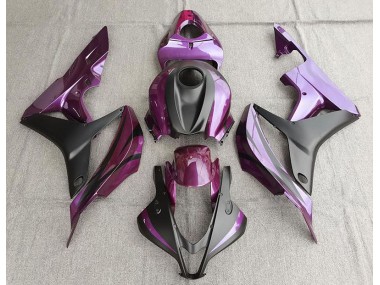 Violet & Noir Mat 07-08 Honda CBR600RR Carénage Moto