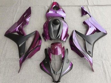 Violet & Noir Mat 07-08 Honda CBR600RR Carénage Moto