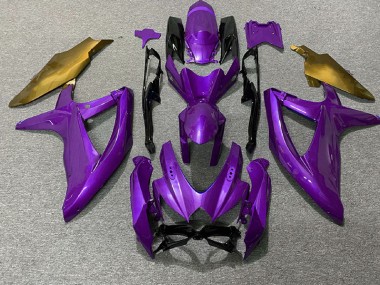 Violet & Or 08-10 Suzuki GSXR 600-750 Carénage Moto