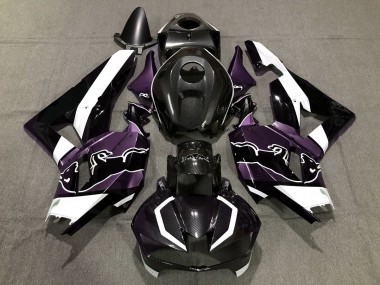 Violet Personnalisé Fibre De Carbone Taureau 13-23 Honda CBR600RR Carénage Moto